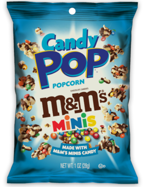 (S6-11) US - Popcorn - Candy Pop - M&M Popcorn 1oz (28g) x 8 units