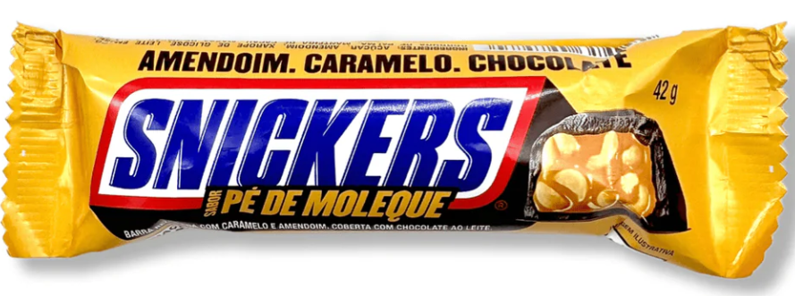 (S3-02) Brazil - Snickers - Pe De Moleque - Peanut Brittle 42g x 20 Units