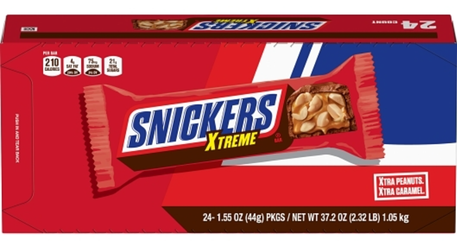 (S2-03) US - Snickers - Xtreme Singles 1.55oz (44g) x 24 Units