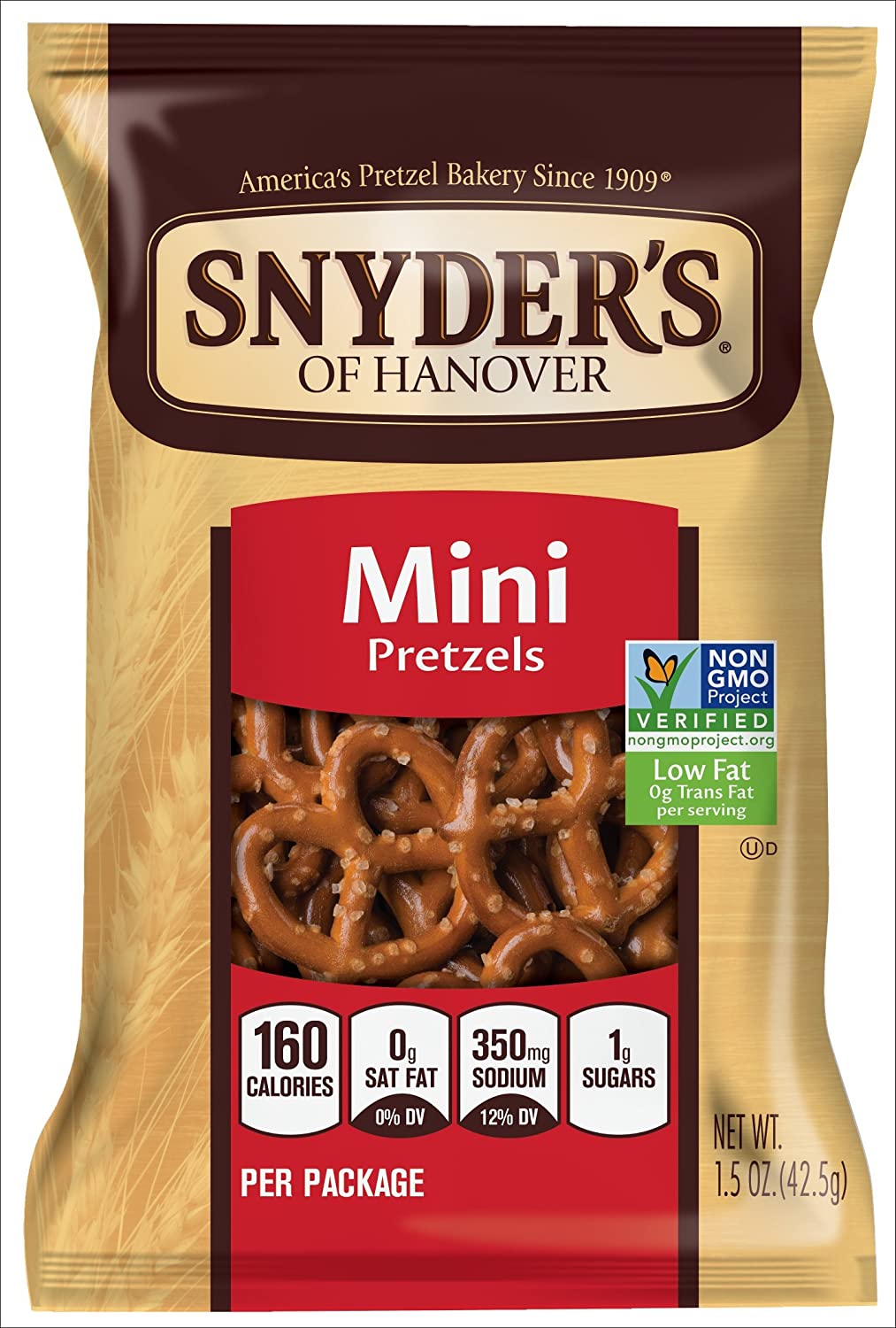 Snyder Of Hanover Mini Pretzel 1.5oz (42.5g) x 60 units