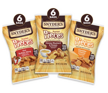 Snyders of Hanover Pretzel Pieces - Variety Pack, 2.25oz x 18 units