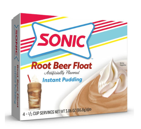 (S6-06) US - Sonic - Root Beer Float Instant Pudding Mix 3.06oz (86.8g) x 12 Units