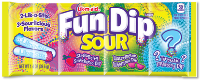 (S1-02) Mexico - Wonka Fun Dip - Sour x 24 units