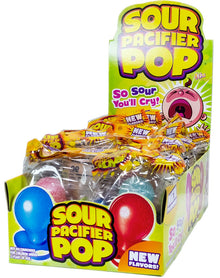(S6-07) China - Flix Sour Pacifier Pop .8oz x 24 Units (2x12) Display Box