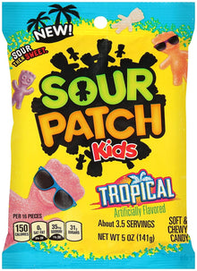 (S1-06) Sour Patch - Tropical PEG Bag 5 oz x 12 units