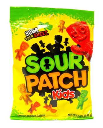 Sour Patch Kids - Sweet and Sour PEG Bag 5 oz x 12 units