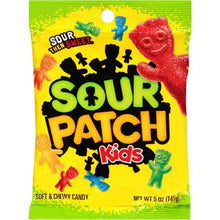 Sour Patch Kids Soft & Chewy Candy - 5oz Peg Bag X12 Units