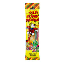 (S1-06) Sour Power Straws - Orchard Fruit Mix 1.75oz (50g) x 24 Units