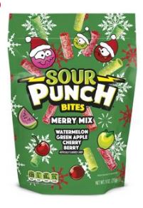 (S8-03) 6 UNITS x XMAS - Sour Punch Merry Mix Sub Bag 9oz(255g)