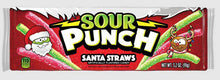 (S1-10) XMAS - Sour Punch Santa Straws Tray 3.2oz x 12 Units - SugarMarket.ca