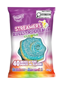 (S3-04) Huer Sour Streamer Rolls - 40g x 18 Units