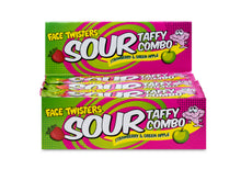 (S1-06) PAKISTAN - Face Twisters - Sour Taffy Combo Bar - Strawberry & Green Apple 1.4oz (40g) x 48 units