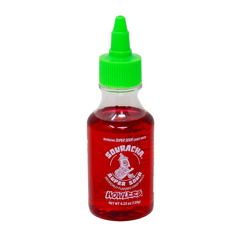 (S1-06) CHINA - HOWLERS SOURACHA SUPER SOUR CANDY SAUCE 4.23oz (120g) x 24 units