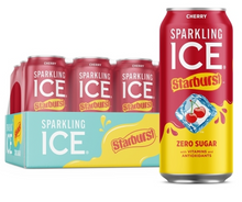 Bundle - 4 Units x Sparkling Ice - Starburst - Cherry ZERO SUGAR 16 fl oz (473.17ml)
