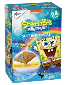 Spongebob Soft Baked Bars 0.89oz (25g) x 24 units