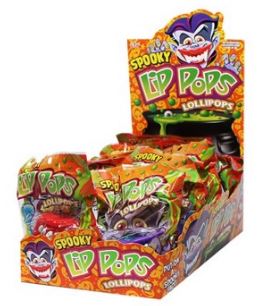 (S8-05) Halloween - Flix Spooky Lip Pops -16g x 12 Units