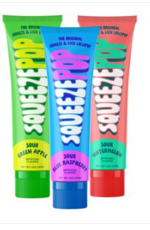 (S1-06) Box - China - Iconic Squeeze Pop Assorted Flavor Tube 4oz(113g) X 12 Units - SugarMarket.ca