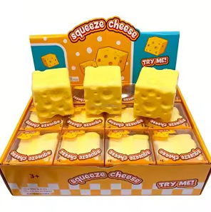 (S9-07) Toy - Squishy - Squeeze Cheese x 12 Units