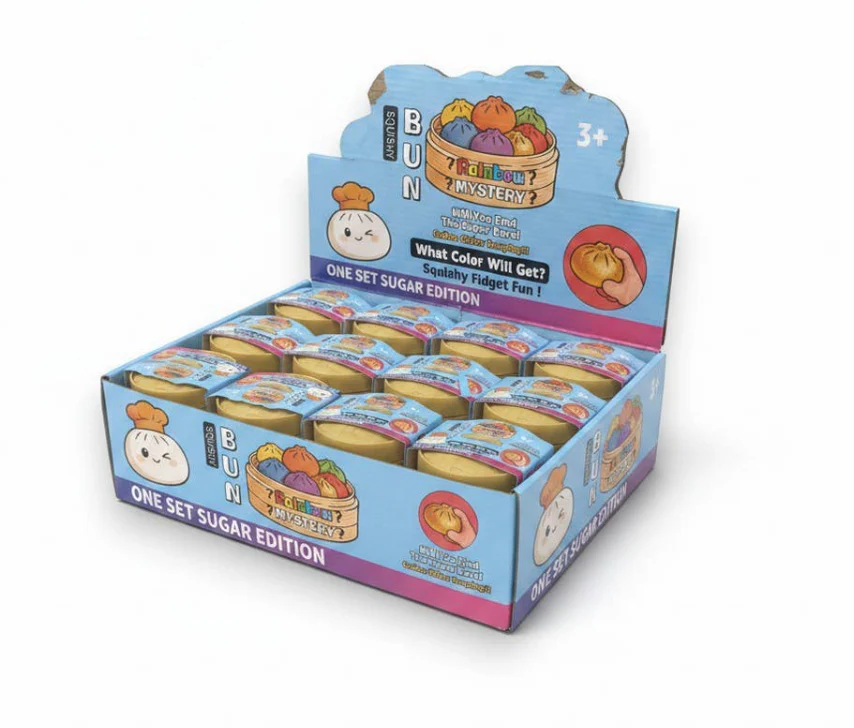 (S4-02) Toy - SQUISHY BUN - ONE SET SUGAR EDITION x 12 Units