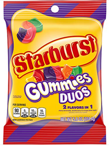 Starburst Gummy - Duos 5.8oz (164.4g) x 12 units