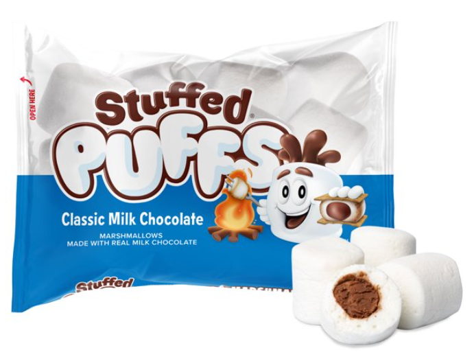 (S7-01) CASE - Stuffed Puffs - Classic Milk Chocolate 8.6oz (244g) x 6 units