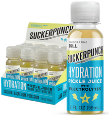 (S1-08) US - Suckerpunch Gourmet - Hydration Pickle Juice - Dill Original 2 fl oz (59ml) x 12 units