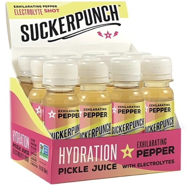 (S1-08) US - Suckerpunch Gourmet - Hydrate  Pickle Juice - Spicy 2 fl oz (59ml) x 12 units