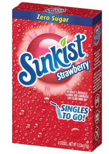 (S5-01) US - Drink Mix - Zero Sugar - Sunkist - Strawberry (6 Pack) x 12 units