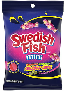 (S1-06) Swedish Fish - Glowups Peg Bag 6.7oz (190g) x 12 Units