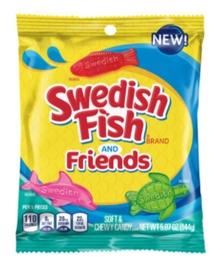 Swedish Fish and FRIENDS PEG Bag 5.07oz (144g) x 12 units