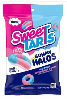 (S1-08) Box - US - Sweetarts Gummy Halos Peg Bag - 6oz (170g) x 12 Units - SugarMarket.ca