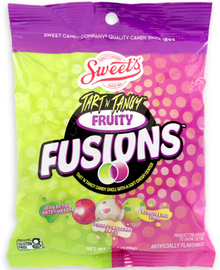 (S7-01) SWEETS - TART N TANGY - FRUITY FUSIONS PEG BAG 6oz (170g) x 8 Units