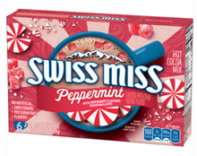 (S7-08) XMAS - SINGLE - Swiss Miss Peppermint Flavored Hot cocoa Mix (6 Envelops) x 1 Box