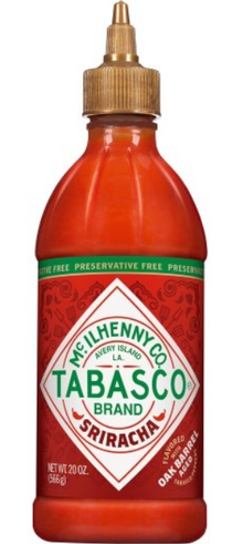 (S1-02)  US - Tabasco - Sriracha Hot Sauce 20 oz (566g) x 6 units