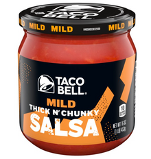 Single - Taco Bell - MILD Salsa Thick N' Chunky 16 oz (453g) x 1 Jar