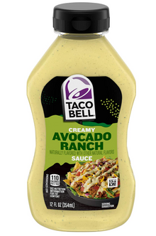 (S1-02) US - Single - TACO BELL SAUCE - Avocado Ranch 12FL (354ml) x 1 unit ( Best Befoe Dec 17 2023)