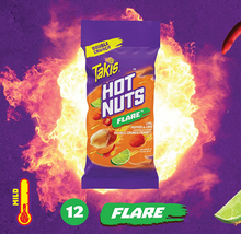Takis Hot Nuts - Flare 3.2oz (90.8g) x 12 units