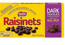 3 units - Bundle - Theater Box - Nestle Raisinets DARK Chocolate 3.1oz