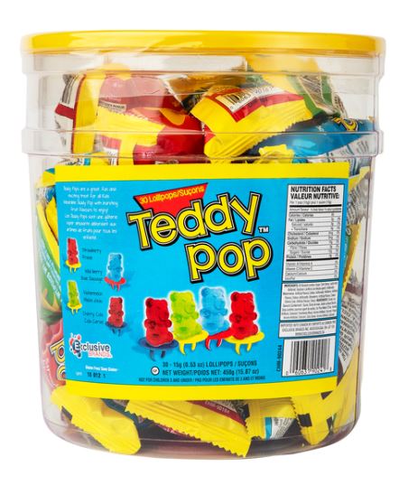 (S1-06) Teddy Pop Lollipops 30 Units