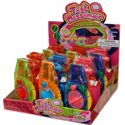 (S1-02) Box - Kidsmania Text Messenger Filled With Bubble Roll x 12 Units