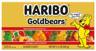 (S6-03) Theater Box - Haribo Gold Bears 3.5oz (100g) x 12 Units