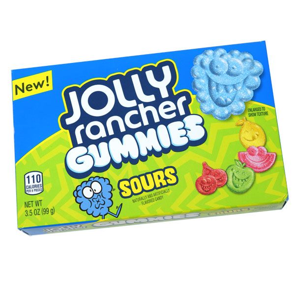 (S1-06)CANADA - Theater Box - Jolly Rancher - Gummies - SOUR 3.5 oz x 11 units