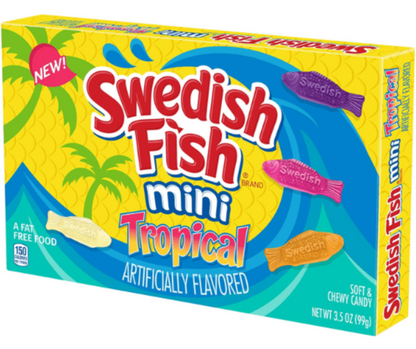 (S1-04) Box - Canada - Theater Box - Swedish Fish Tropical - 3.5 oz (99g) x 12 units - SugarMarket.ca