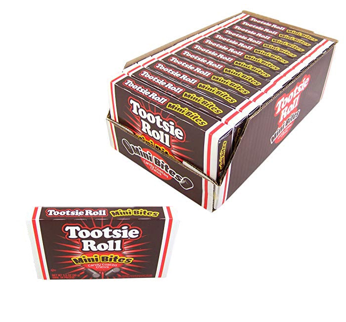 (S1-04) Box - US - Theater Box - Tootsie Roll - Mini Bites 3.5oz (99g) x 12 units