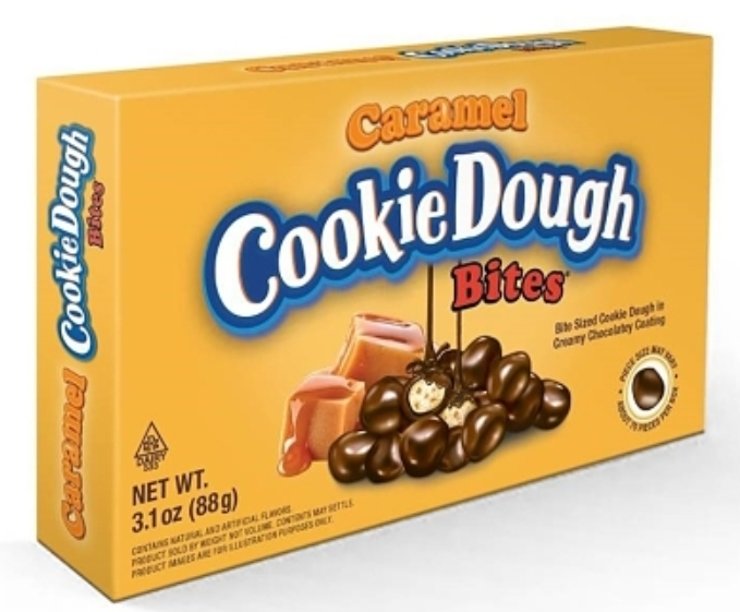 3 units x Bundle -  Theater Box Cookie Dough Caramel Bites 3.1 oz