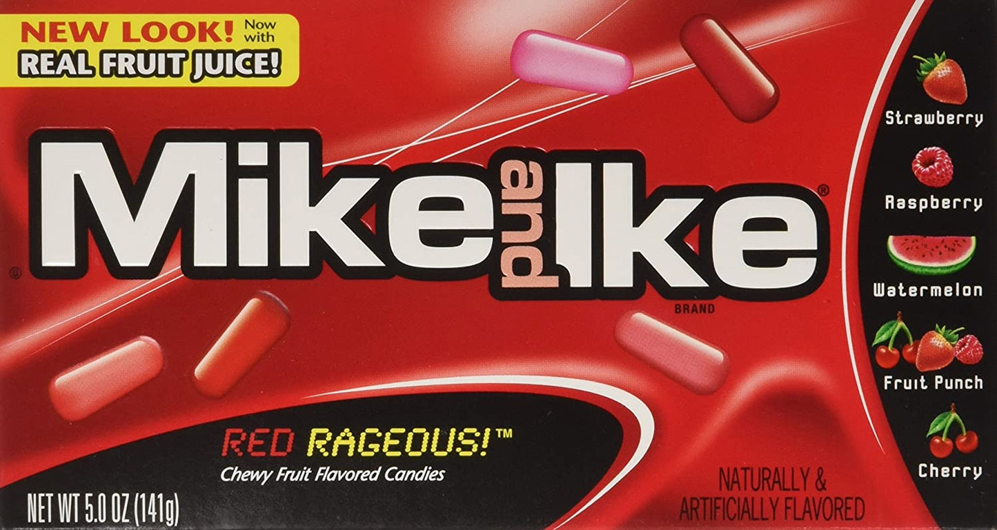 3 units x Bundle - Theater Box Mike & Ike RedRageous 4.25 oz