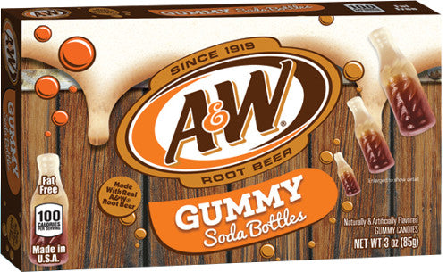 Theater Box – Gummy Soda Bottles - A&W Root Beer x 12 units