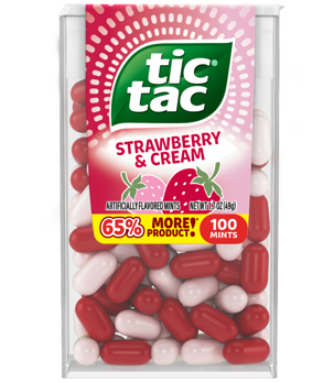 (S1-01) Tic Tac Big Pack -  Strawberry & Cream 1.7oz (49g) x 12 UNITS