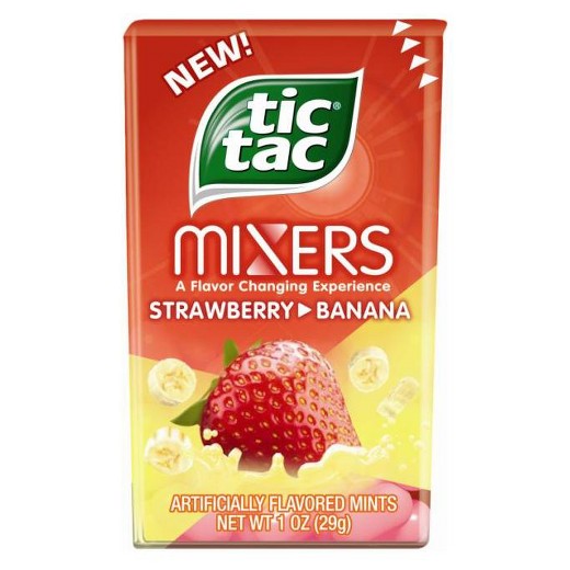 Tic Tac Big Pack Mixers - Strawberry Banana 12 UNITS