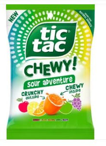 (S6-05)Mexico-  Tic Tac Chewy - Sour Adventure Peg Bag - 2.8oz (79g) x 12 Units